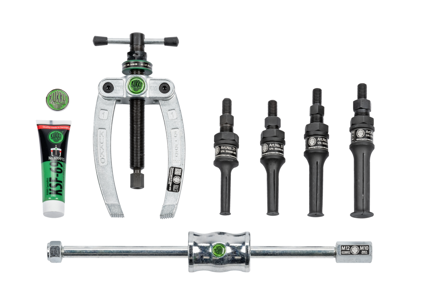 Set di Estrattori per Cuscinetti Serie K-22-B-E Kukko